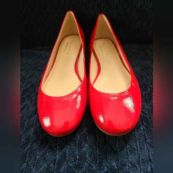 Talbots Shoes - Talbots red flat shoes. Size 7.5 W